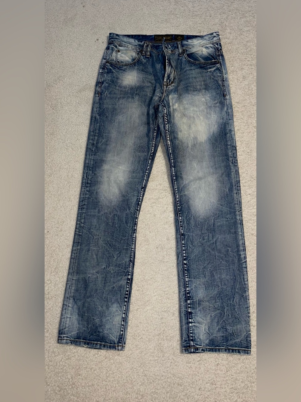 Akoo Men's Blue Washed StraightJeans
